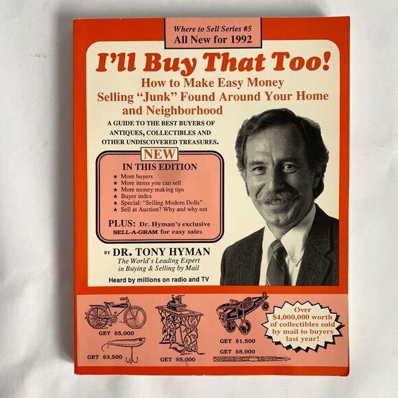 I'll Buy That Too Dr. Tony Hyman Vintage Reselling How-To Book Softcover - Picture 1 of 5